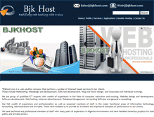 Tablet Screenshot of bjkhost.com